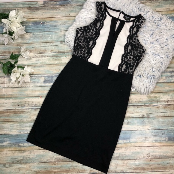 nicole miller black and white dress